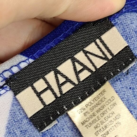 Haani‎ Geometric Midi 3/4 Sleeve Dress Size Small - Picture 3 of 4